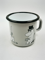 Эмалированная кружка Moomin "Moominpappa", серая, 370 мл (из Финляндии)
