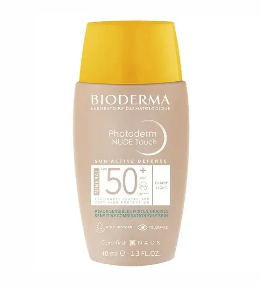 Cолнцезащитный крем BIODERMA Photoderm Nude Touch SPF 50+ 40мл