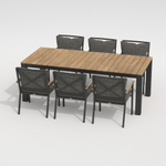 Стол обеденный ТЕЛЛА XL из тика 300x100