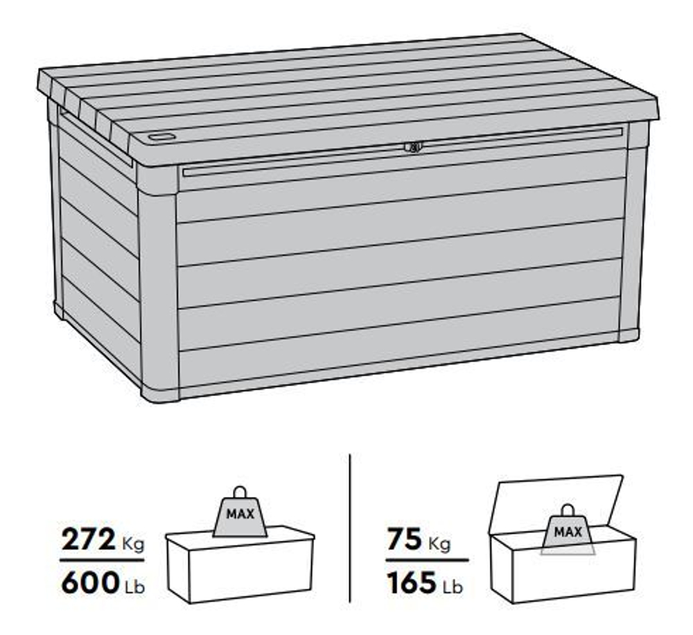 Пластиковый сундук Keter Cortina box 570 л