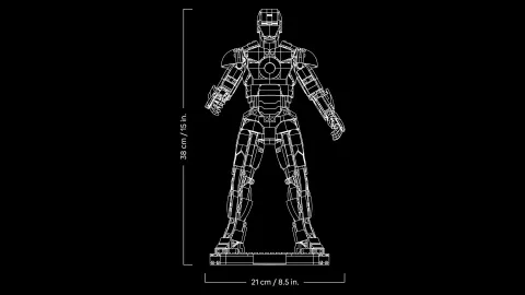 Конструктор LEGO Marvel 76344 Iron Man Mark 3 Collectors Edition