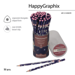 Карандаш ч/г "HappyGraphix. Magic Night" НВ (Альт)