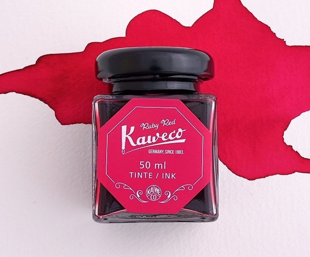 Чернила во флаконе 50 мл KAWECO Ruby Red (10002197) красный рубиновый