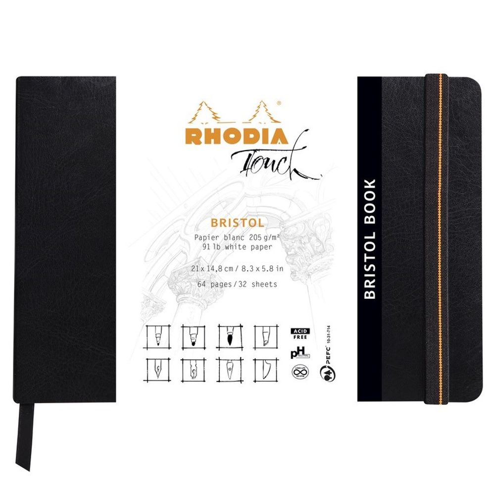 Скетчбук Rhodia Touch Bristol Book A5 (116114C) 6