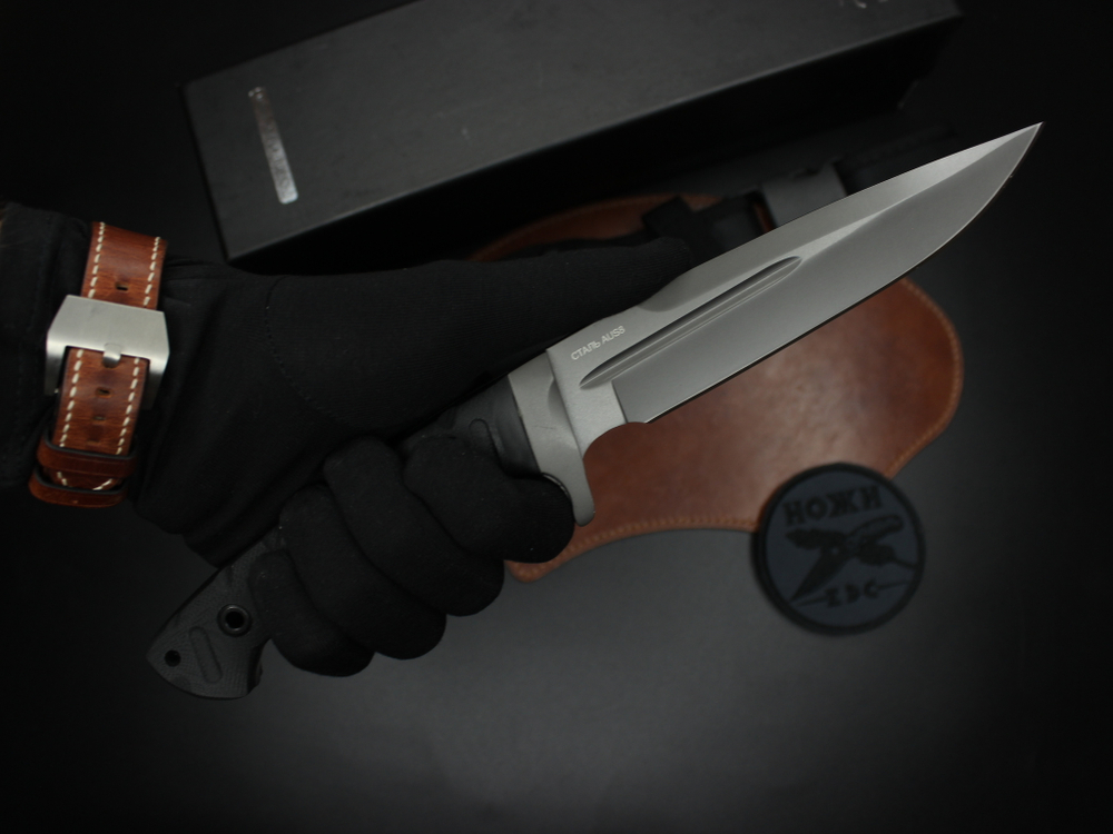 Полевой нож НОКС Ягуар М (AUS8) 602-780421 c клинком из стали AUS-8, рукоять G10