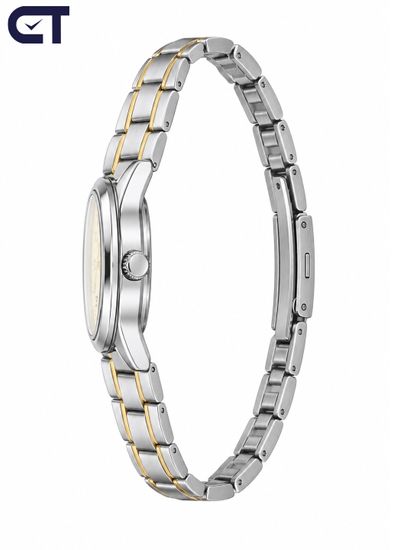 CASIO LTP-V001SG-9B CASIO Collection женские наручные часы — двухцветный стальной браслет, золотистый циферблат и винтажная классика