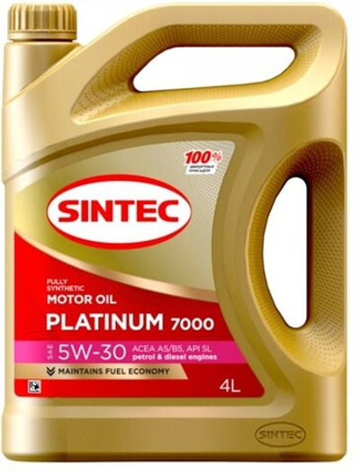 Масло моторное Sintec Platinum 7000 5W-30 A5/B5 синтетика 4л 600158