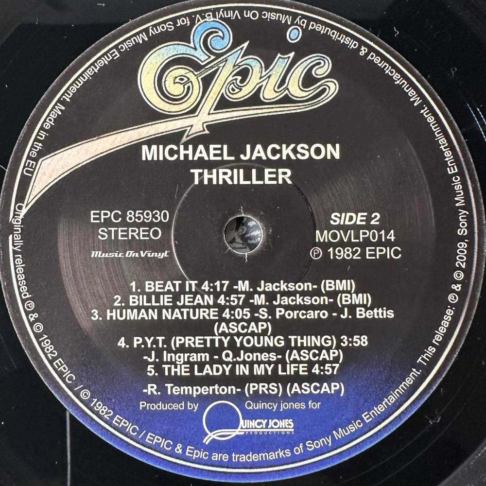 Michael Jackson ‎– Thriller (Европа 2009г.)