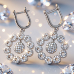 Ювелирные серьги из серебра 925 пробы