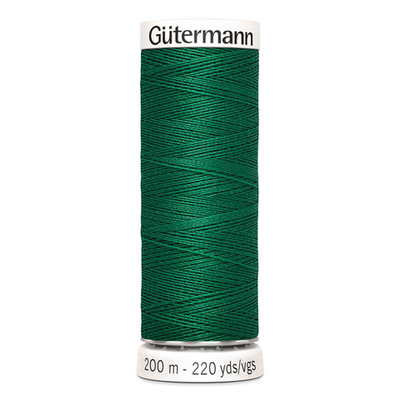 01 Нить Sew-All 100/200 м для всех материалов, 100% полиэстер Gutermann 748277 (402 изумрудно-зеленый)