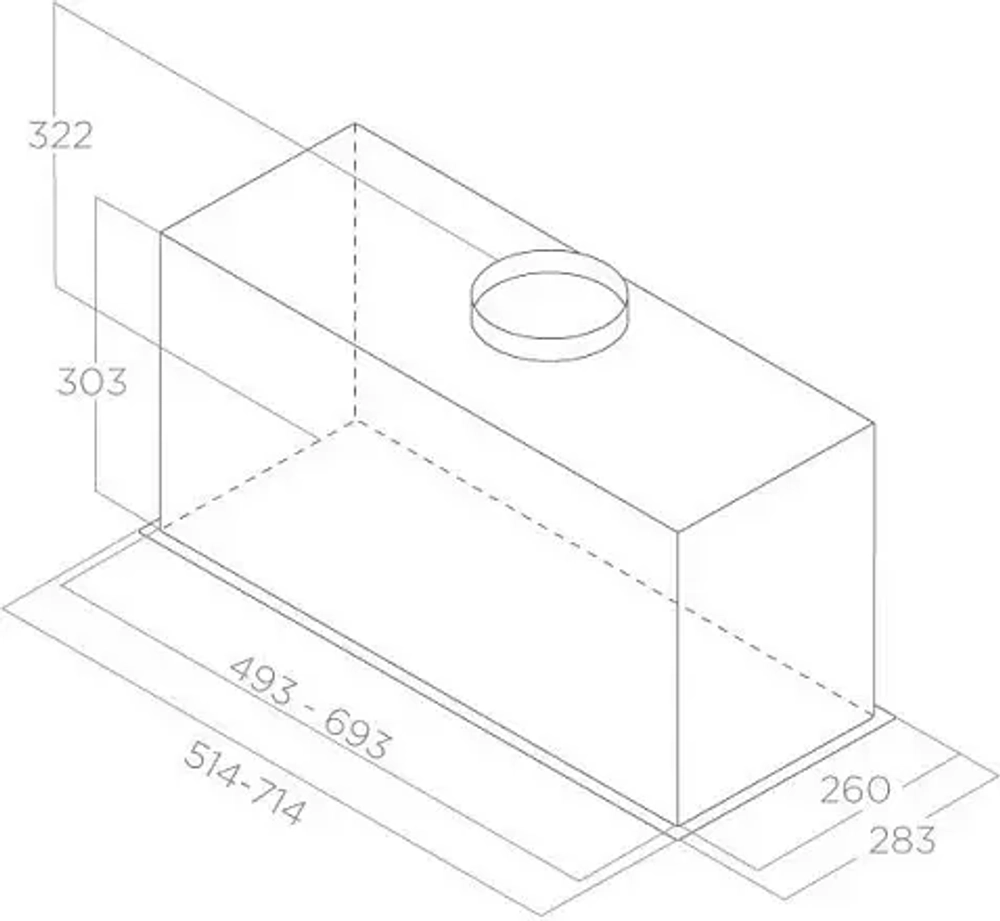 Встраиваемая вытяжка Elica LANE SENSOR IX/A/52