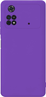 Мягкий Soft Touch чехол из силикона для XIAOMI POCO M4 PRO 4G с бархатной подкладкой