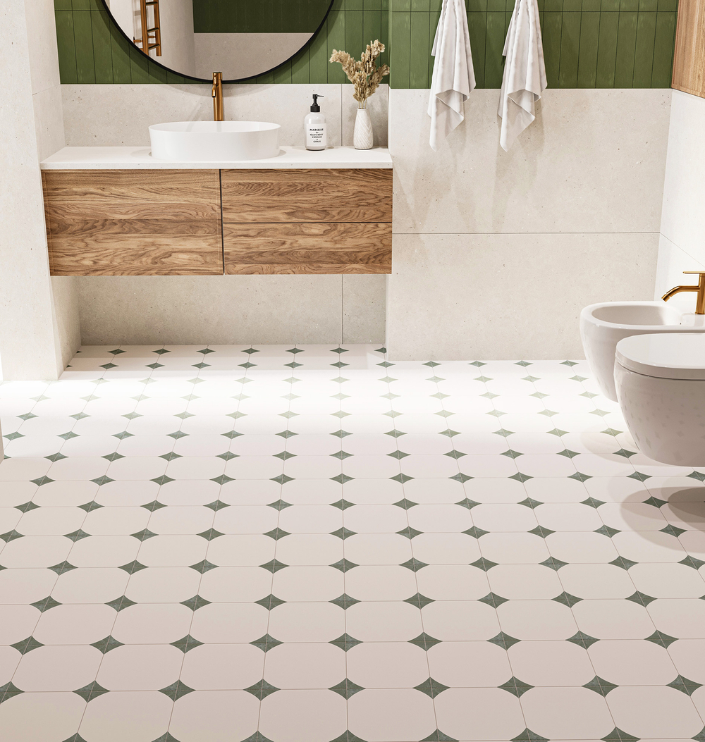 Smile Tile Эклектика Брайтон Зеленый 20x20
