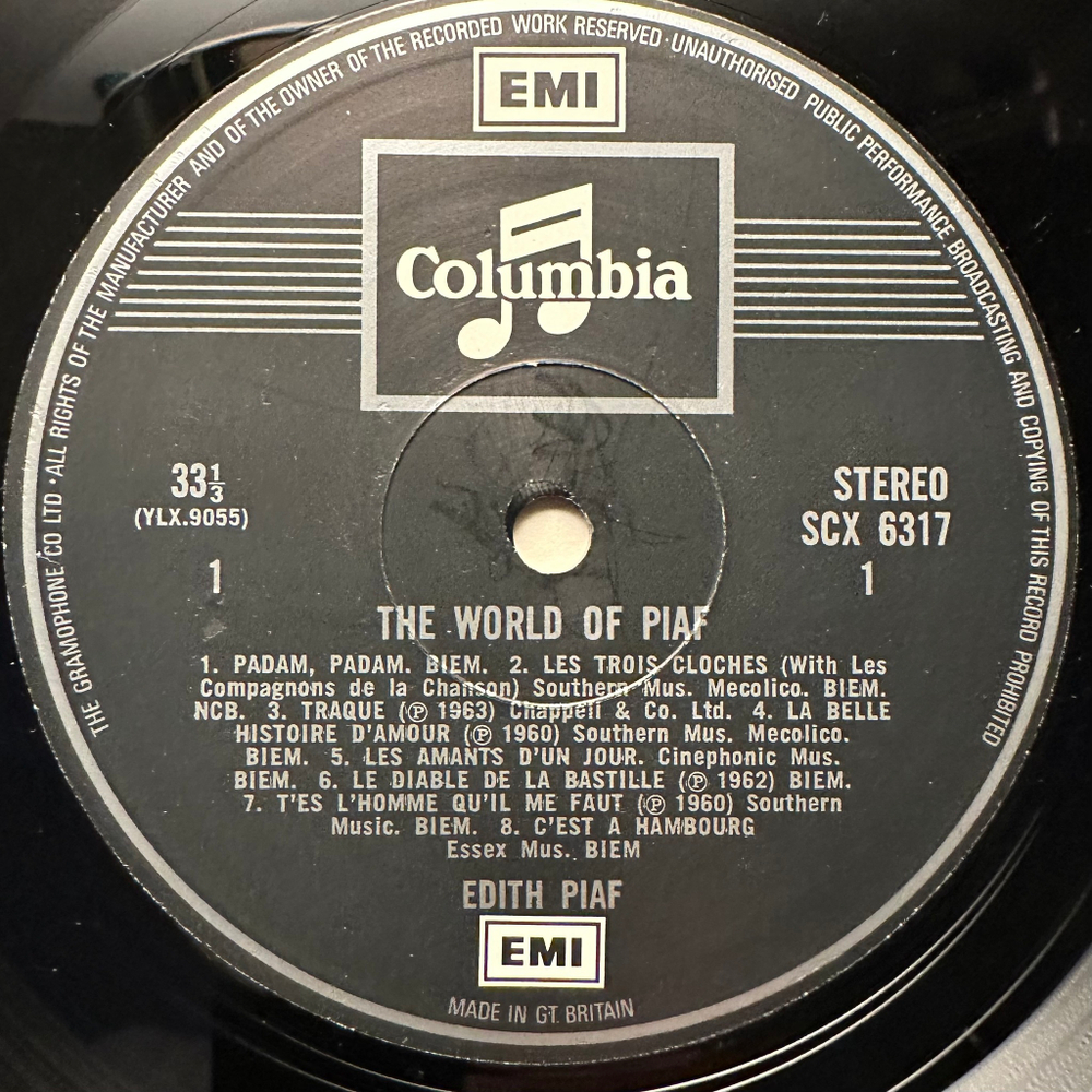 Edith Piaf - The World Of Piaf (Англия 1969г.)