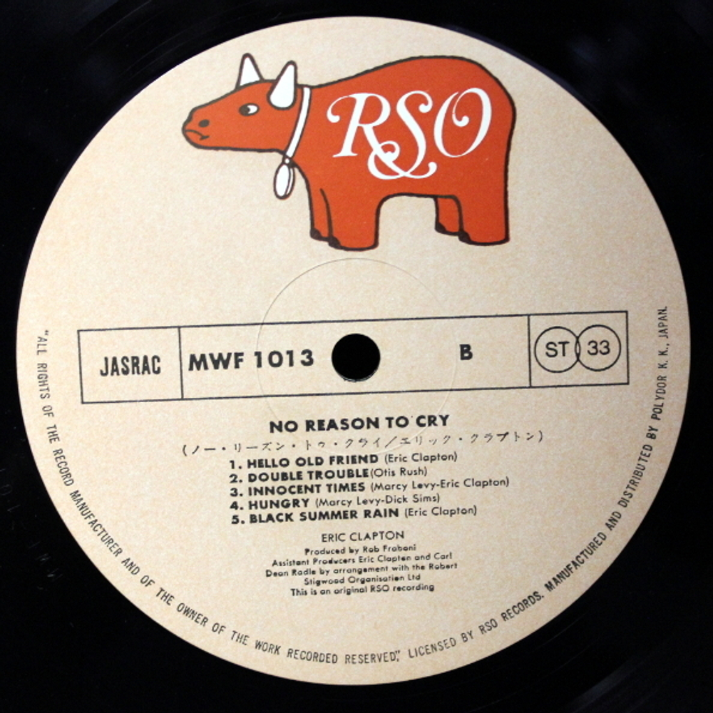 Eric Clapton / No Reason To Cry (LP)