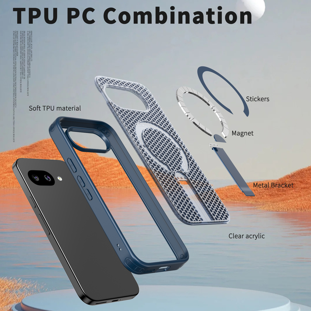 Прозрачный чехол Mesh Pro Magnetic Case для Google Pixel 10А