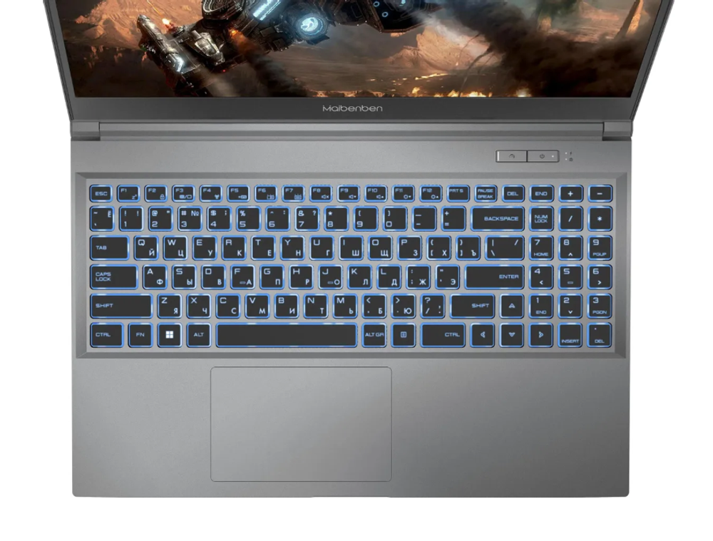 15.6" NEW Ноутбук Maibenben Typhoon X577 (1920x1080 144Гц, AMD Ryzen 7 7735H, 16ГБ DDR5, 512ГБ SSD, GeForce RTX 4050 6ГБ, Win 11 Pro)