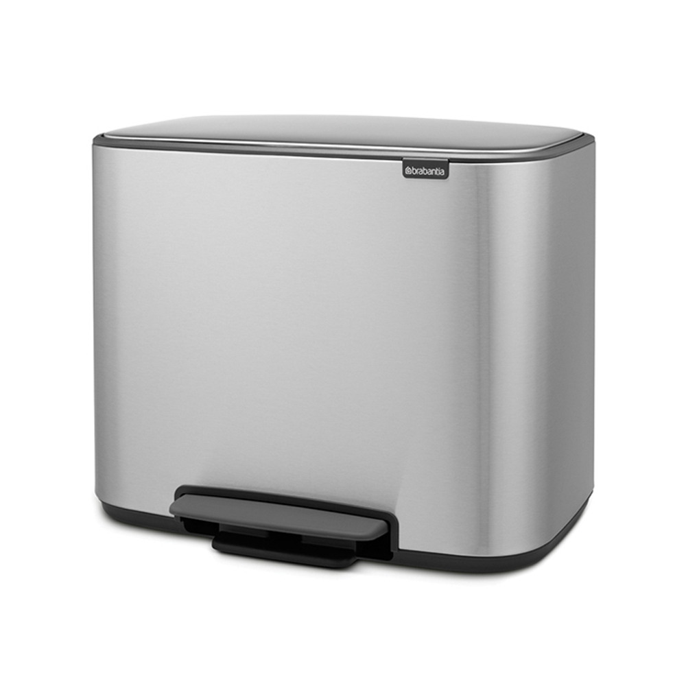 Мусорный бак Bo Pedal Bin 36л Brabantia Стальной матовый Fingerprint Proof