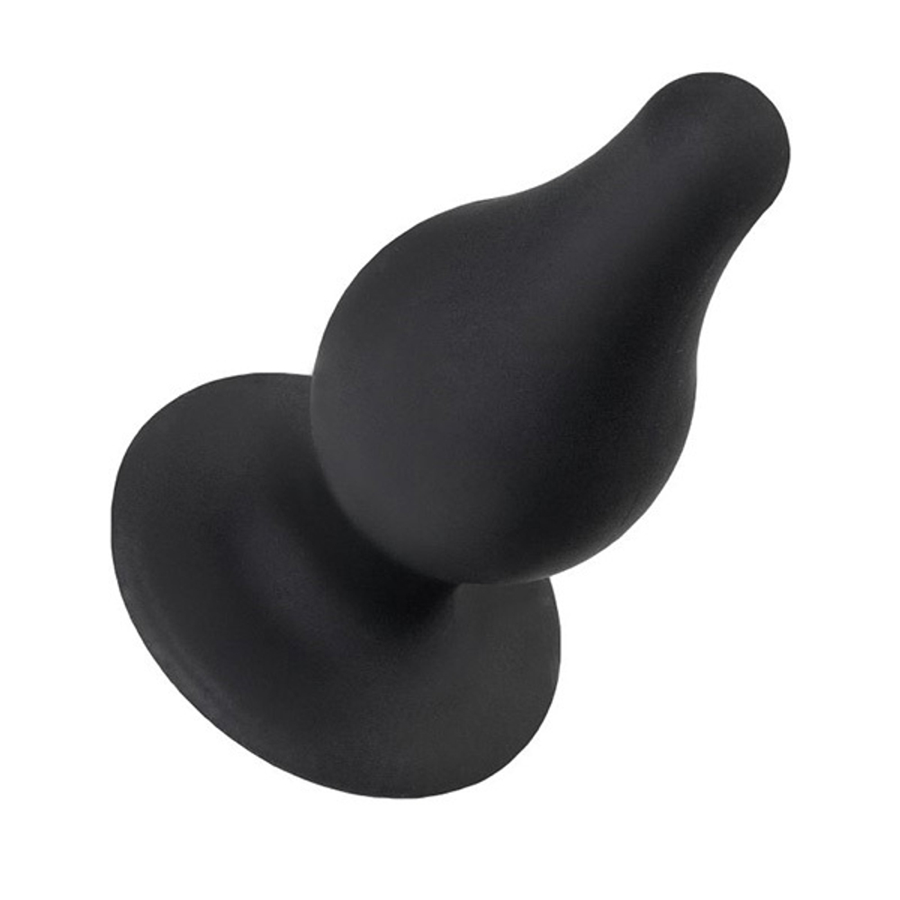 Черная анальная втулка 11см Erotist Toys Anal Plug Spade Size L