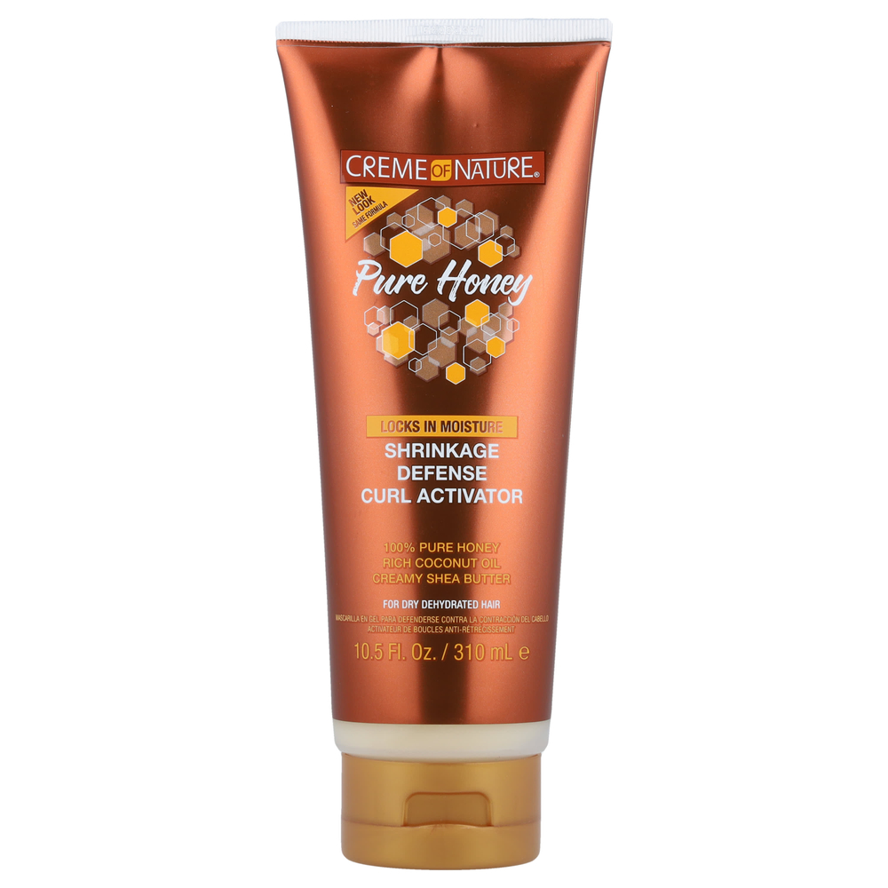 Creme Of Nature, Pure Honey, средство для защиты локонов, для сухих и обезвоженных волос, 310 мл (10,5 жидк. унции)