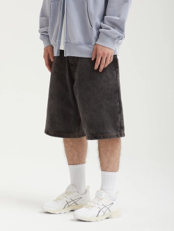 Шорты Октябрь Og Logo Baggy "Black Stone Washed"