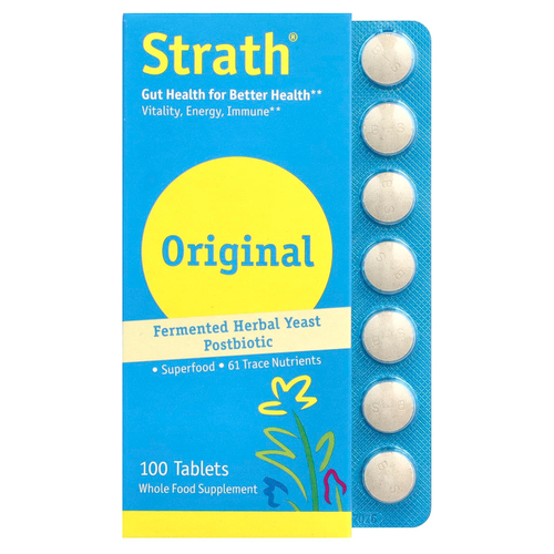 Bio-Strath, Ферментированные травяные дрожжи Postbiotic, 100 таблеток