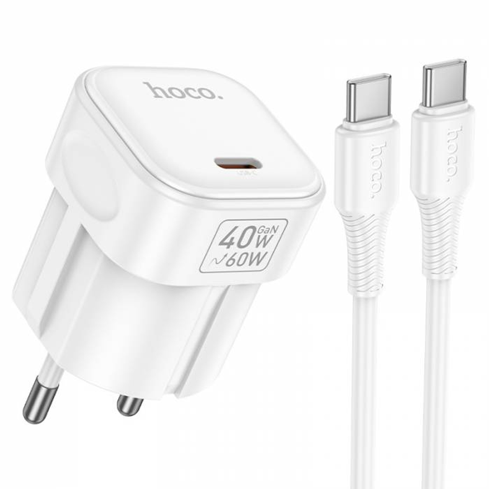 Зарядное устройство на Type-c Hoco C168A PD40W (white)