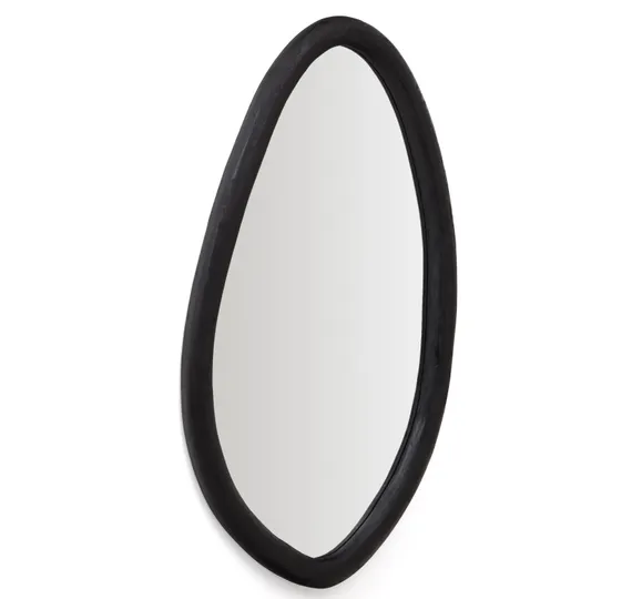 Зеркало Magrit 110x60 см, массив мунгура черного цвета