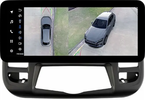 Магнитола для Nissan Teana J32 2008-2013 (ШГУ цветной, рамка тип 3) - Teyes LUX ONE 360 монитор 12.3" 2K QLED на Android 10, Быстрая, CarPlay, 4G SIM-слот, 4 камеры в комплекте