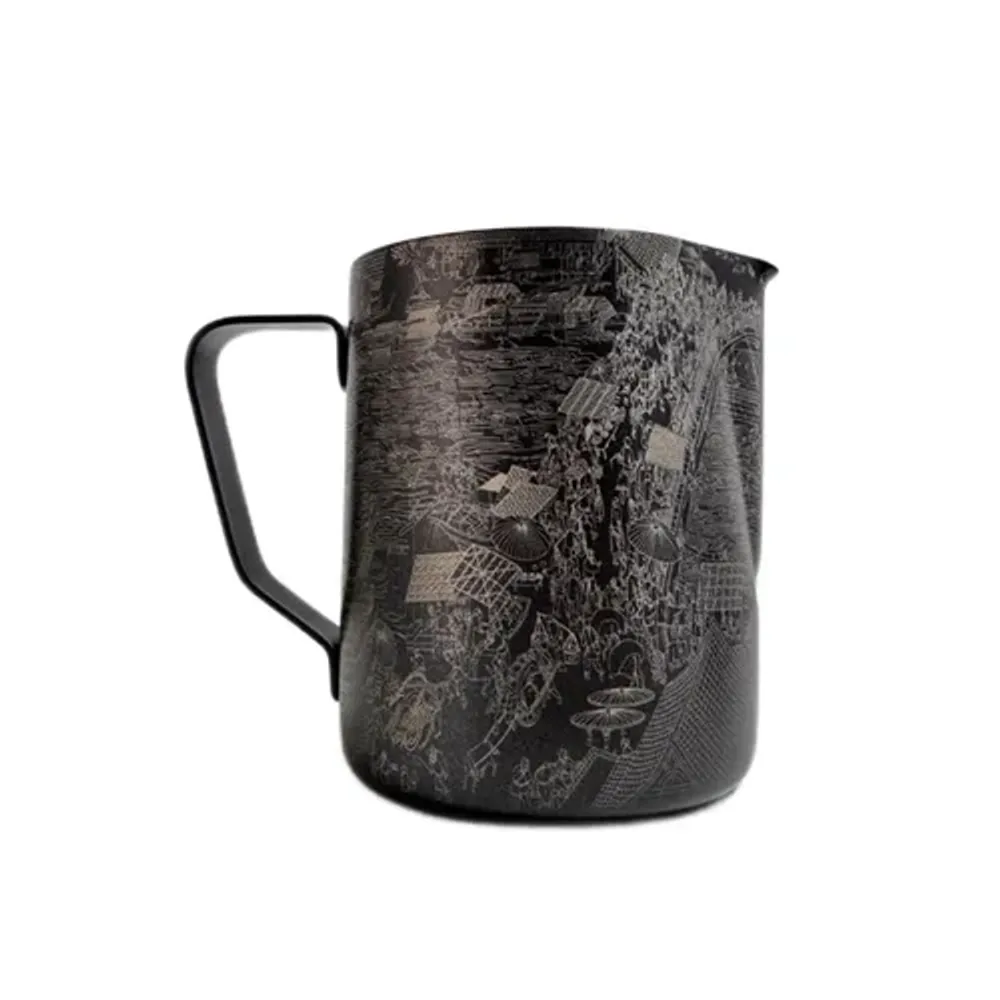 Питчер молочник 600 мл "Black Pattern" Coffee Classic Color d 9,3 см h11,2 см черный нерж. Barbossa