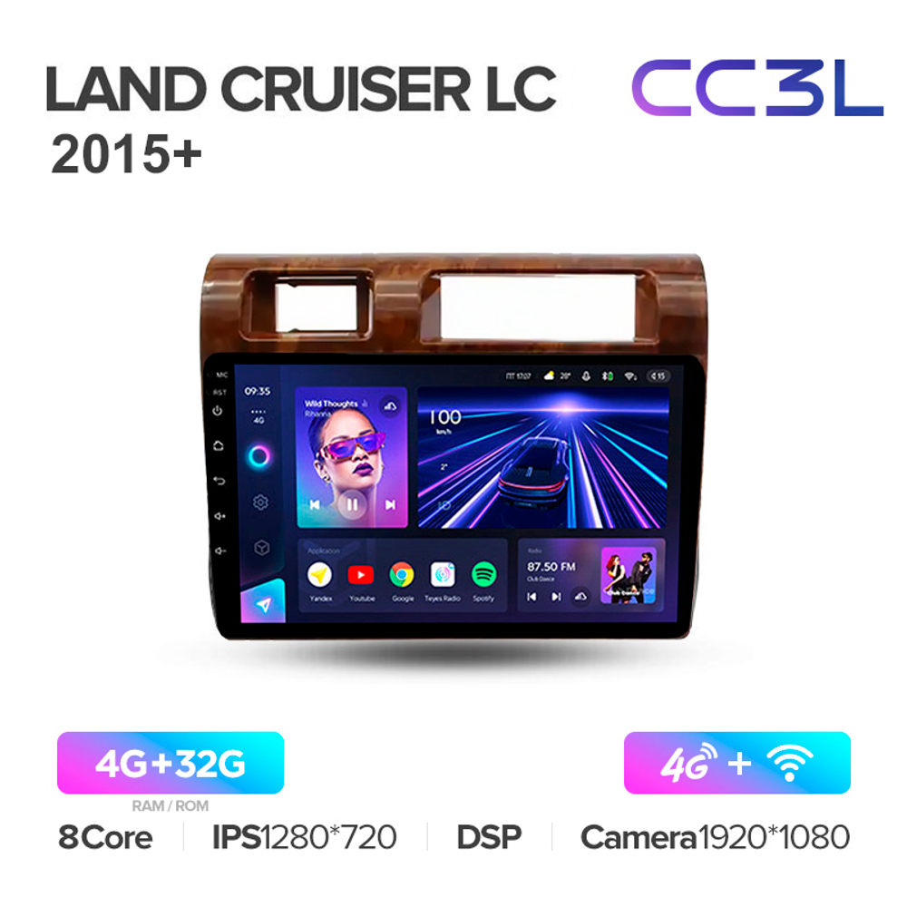Teyes CC3L 9"для Toyota Land Cruiser 76 2015+