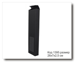 Коробка размер 26х7х2,5 см из черного картона для 3-х свечей