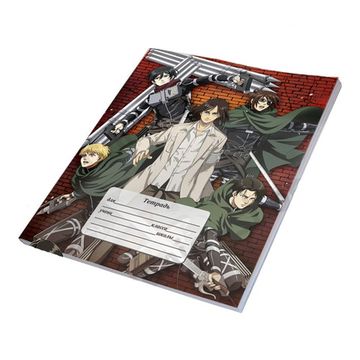 Тетрадь Attack on Titan герои