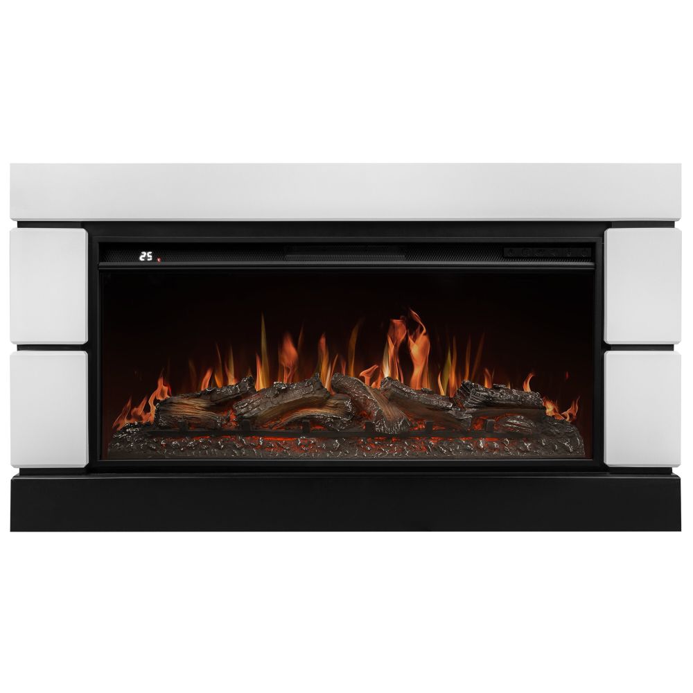 Каминокомплект: Очаг Royal Thermo Aurora RTFP/P-AR40LS, портал Moderno 42/40/36, белый