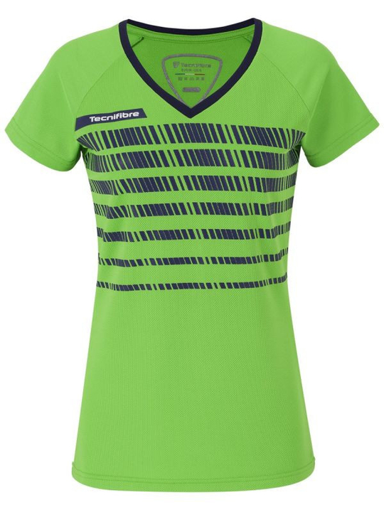 Женская теннисная футболка Tecnifibre Lady F2 T-Shirt - зеленый