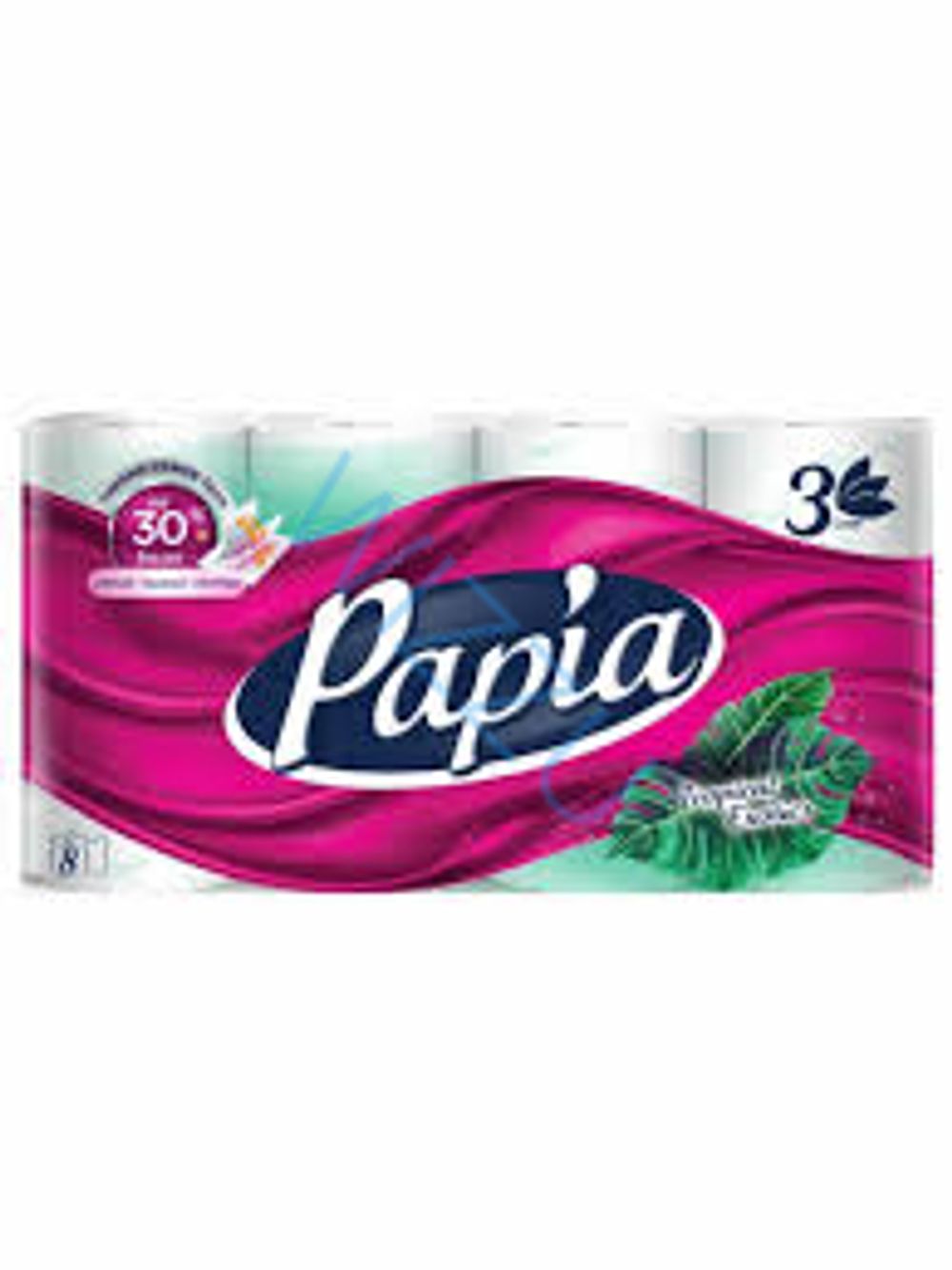 Туалетная бумага PAPIA  тропическая экзотика 3 слоя