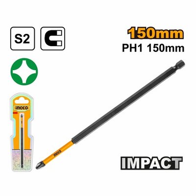 Ударная бита PH1х150мм 1шт. S2 SUPER INGCO SDBIM71PH1150 INDUSTRIAL