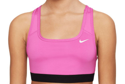 Топ для девочки теннисный Nike Swoosh Bra - active fuchsia/white