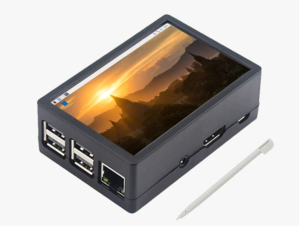 Сенсорный монитор для Raspberry Pi и Orange Pi 3.5 дюйма, корпус, радиаторы