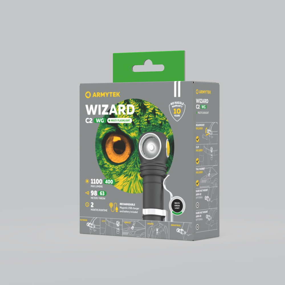 Фонарь Armytek Wizard C2 WG Magnet USB