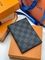 Обложка для паспорта серо-чёрная от Louis Vuitton BP5-258280 — фото 1 [TG c7616ec61212-001]