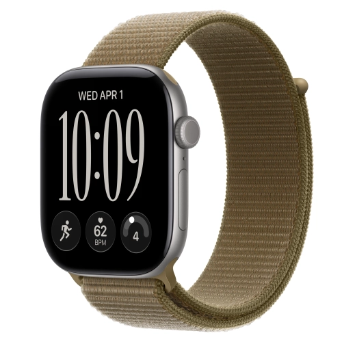 Умные часы Apple Watch Series 12 GPS, 46mm, Space Gray Aluminum Case with Olive Sport Loop