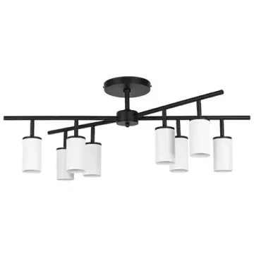 Люстра потолочная 8*GU10 LR728368 черный/белый Rullo Lightstar