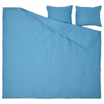 Комплект постельного белья IKEA ANGSLILJA (ЭНГСЛИЛЯ), Двуспальный, Синий, 240x220, 50x80 см