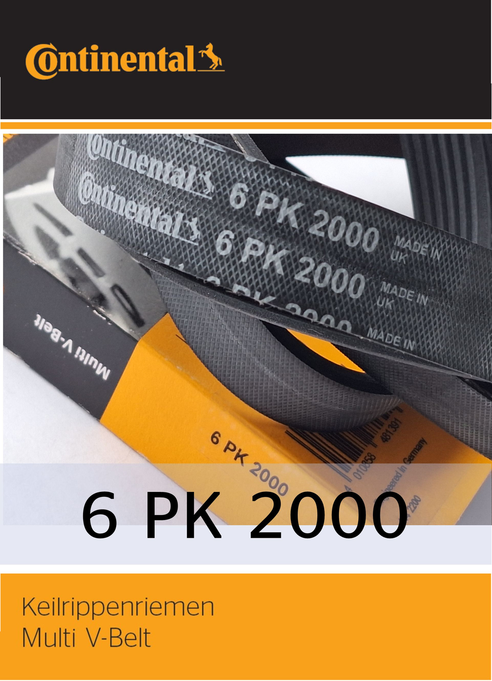 Ремень поликлиновый Continental 6PK2000