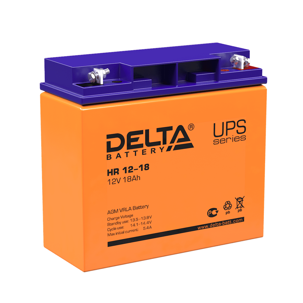 Аккумулятор DELTA HR 12-18 - AGM ( 12В / 18Ач )