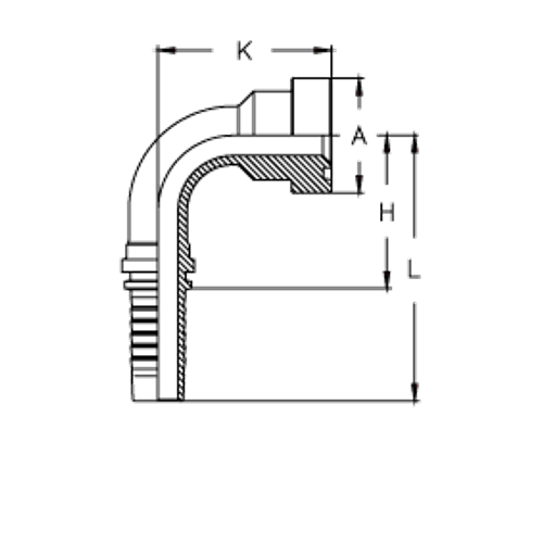 Фитинг DN 20 SFS CAT 3/4 41.3 (90)