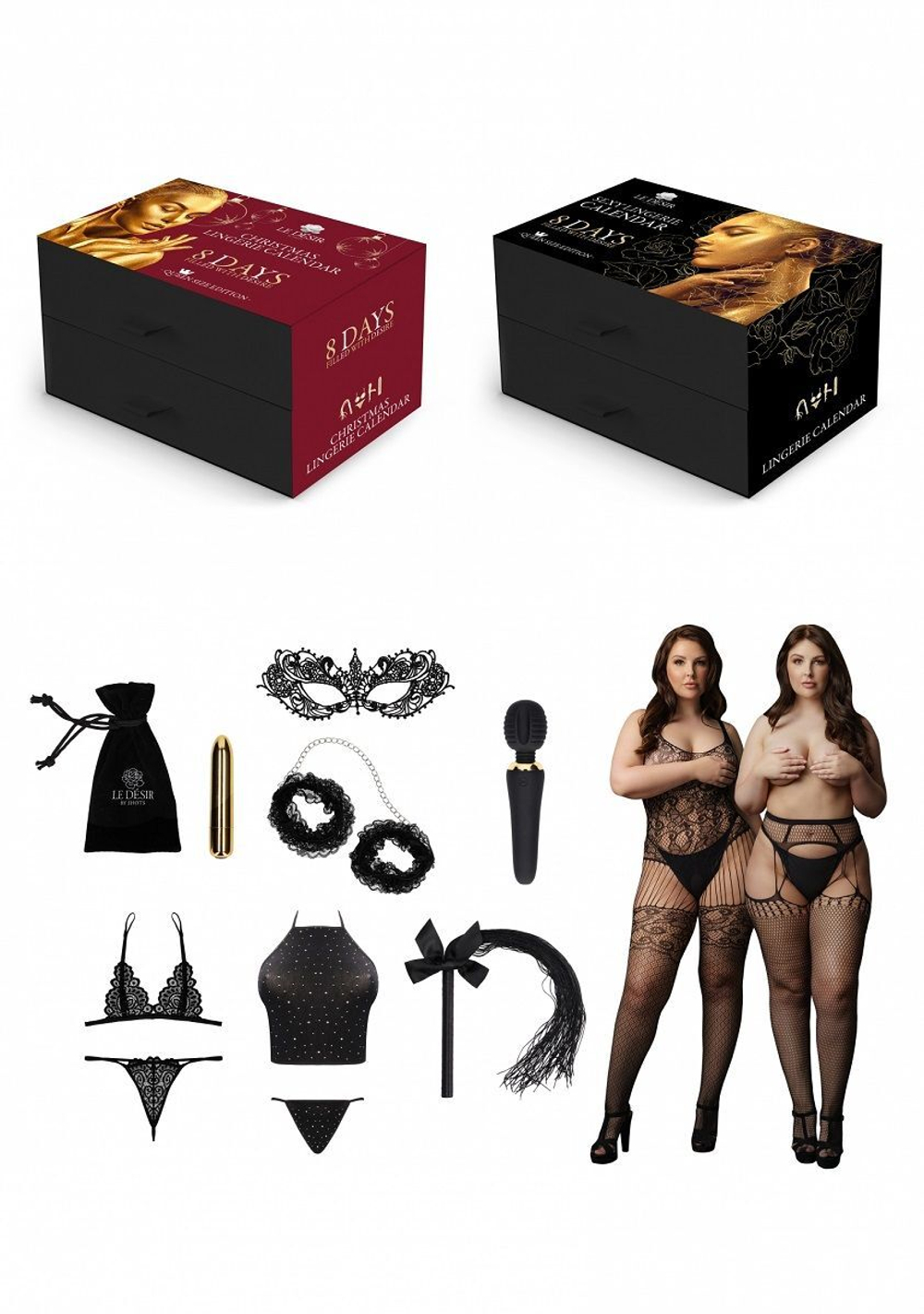 Эротический адвент-календарь Sexy Lingerie Calendar Queen Size Edition (Размер: XL-XXL-XXXL) (Цвет: черный)