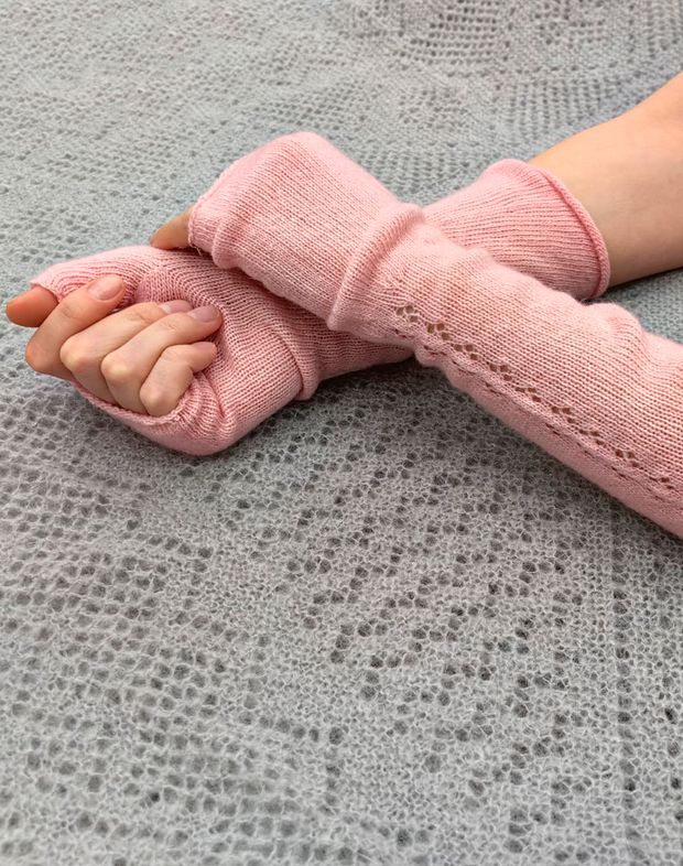 Митенки женские М701-15 розовый