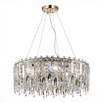 Люстра подвесная 8*E14 SL1655.203.08 золотистый/прозрачный Desio ST-Luce